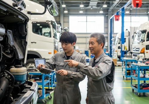 「整備士は休みが少ない」は、もう古い✅プライベートを犠牲にしない働き方を、中村ボデーで。