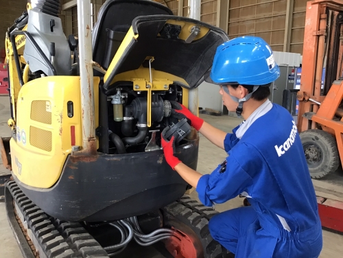 建設機械の整備職【東証プライム上場で業界トップクラス、安定しており安心して働ける企業です】