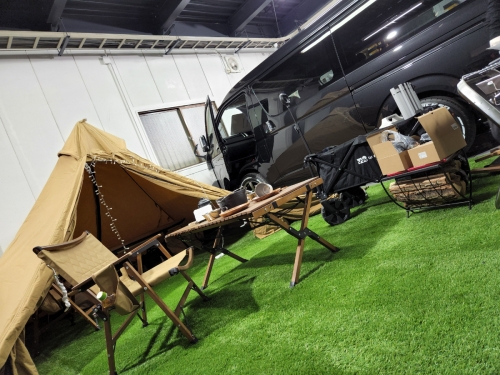 アウトドアブースを設置しました