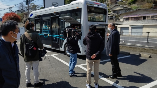 メディア取材の様子