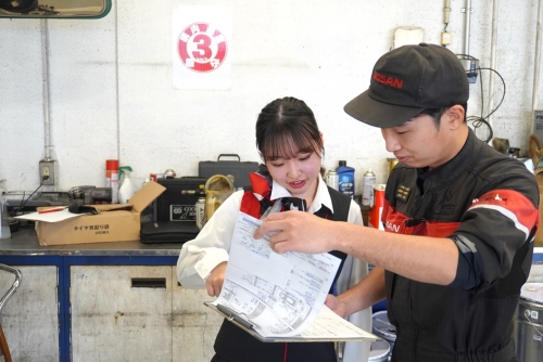 整備士とお客さまをつなぐ大事なお仕事です！