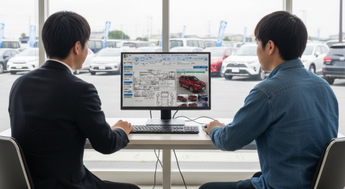 USSオークション活用。データに基づく中古車提案