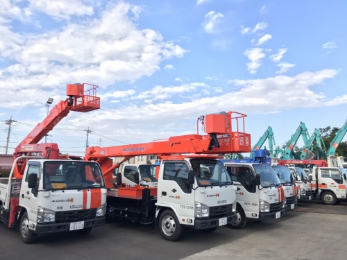 工事現場に欠かせない車両を扱います！