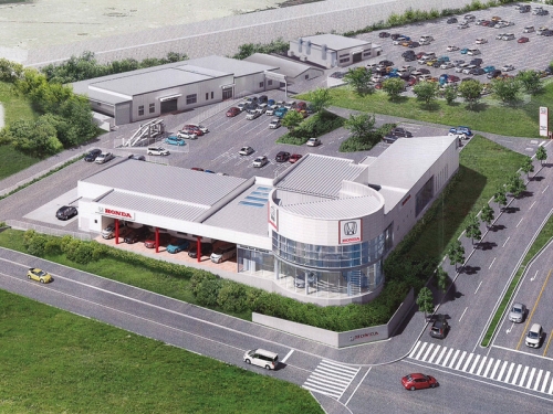 サービスピット（作業工場）は「全店舗冷暖房完備」