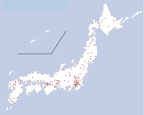 日本全国のネットワーク